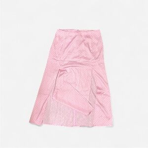 H&M Pink Midi Pencil Skirt with Asymmetrical Slit